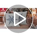 Emvency Christmas Snowflake Throw Pillow Covers 20" x 20" (Set of 2)