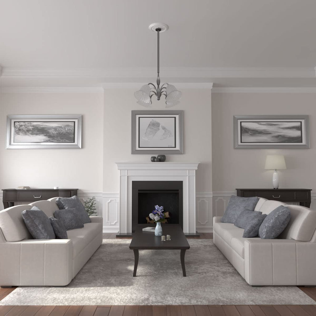 13 7/8"OD x 3 3/4"ID x 1 1/4"P Tirana Ceiling Medallion (Fits Canopies up to 4 3/4")