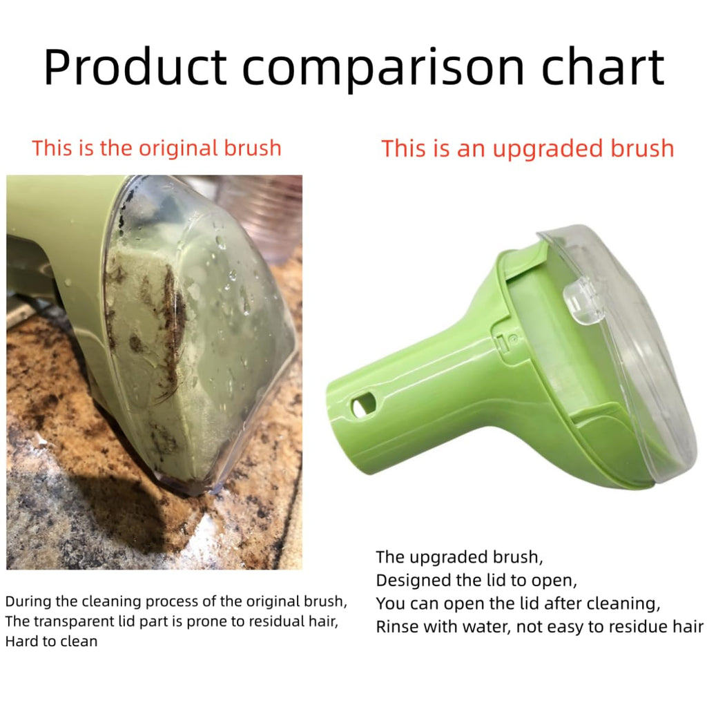 Upgraded 5.3in 1400B Little Green Machine Multi-Purpose Tools Brush detachable Replacement Parts Compatible with bissell 4075 3194 3353 2458 3588F 1425 Tough Stain Brush Tool Attachments (Green 1+1)