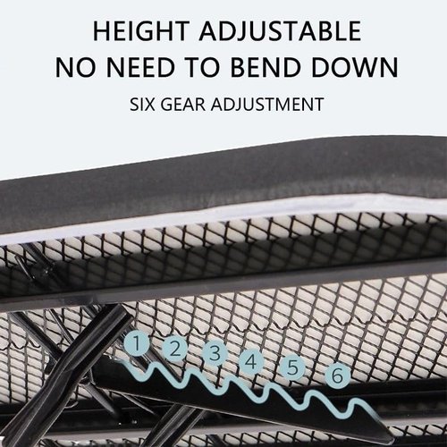 Deluxe Ironing Board - Heat-Resistant Cover & Thick Felt Pad | Foldable Design with Heavy-Duty Steel Legs - Silver/Grey