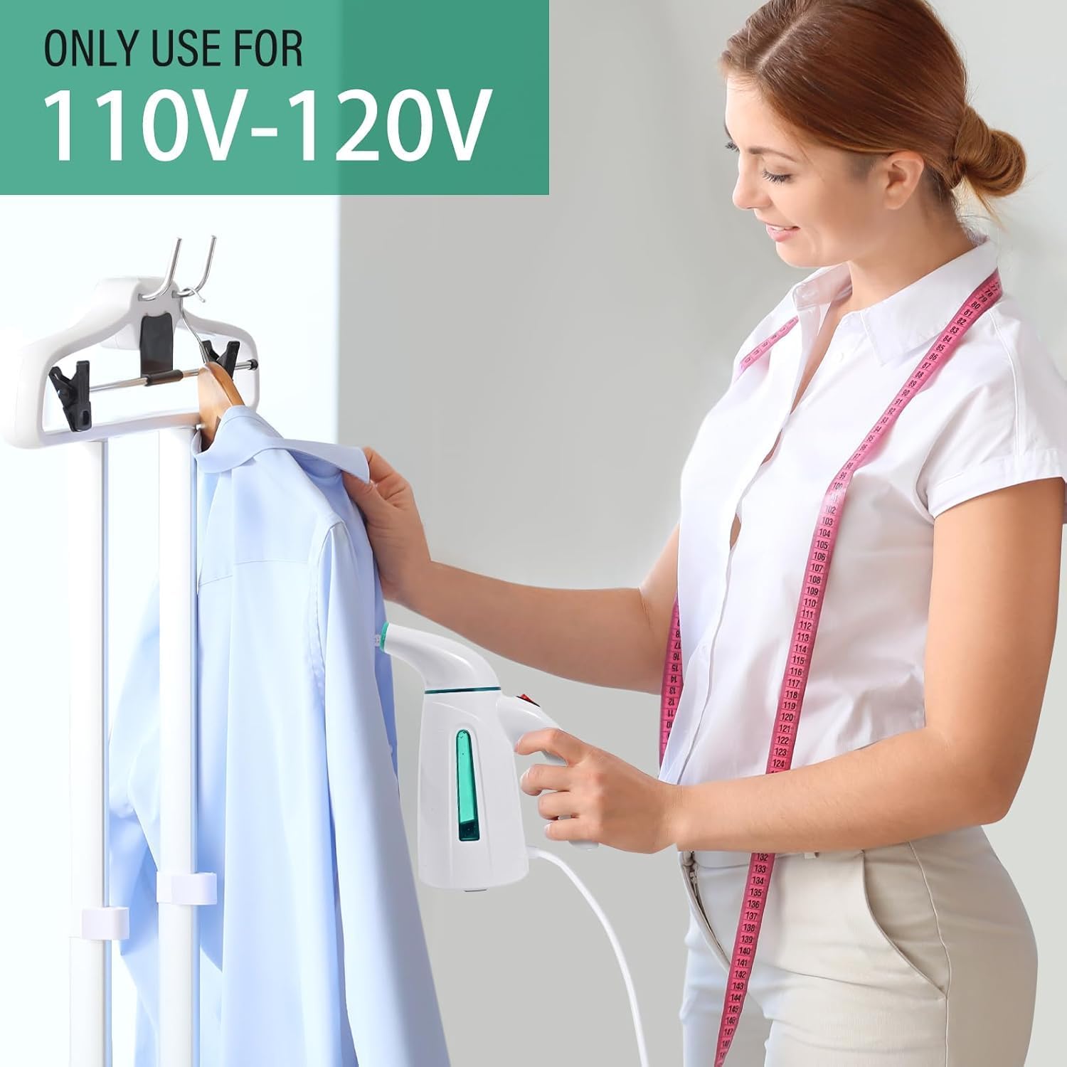 OGHom Handheld Clothing Steamer - 700W Portable Travel Steam Iron with 240ml Capacity | Teal