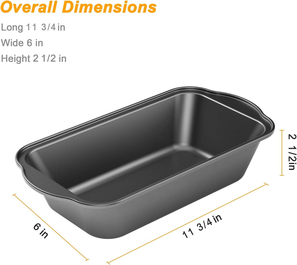 Tiawudi Nonstick Carbon Steel Baking Bread Pan - Large 9.5" x 5" Loaf Pan for Perfect Breads