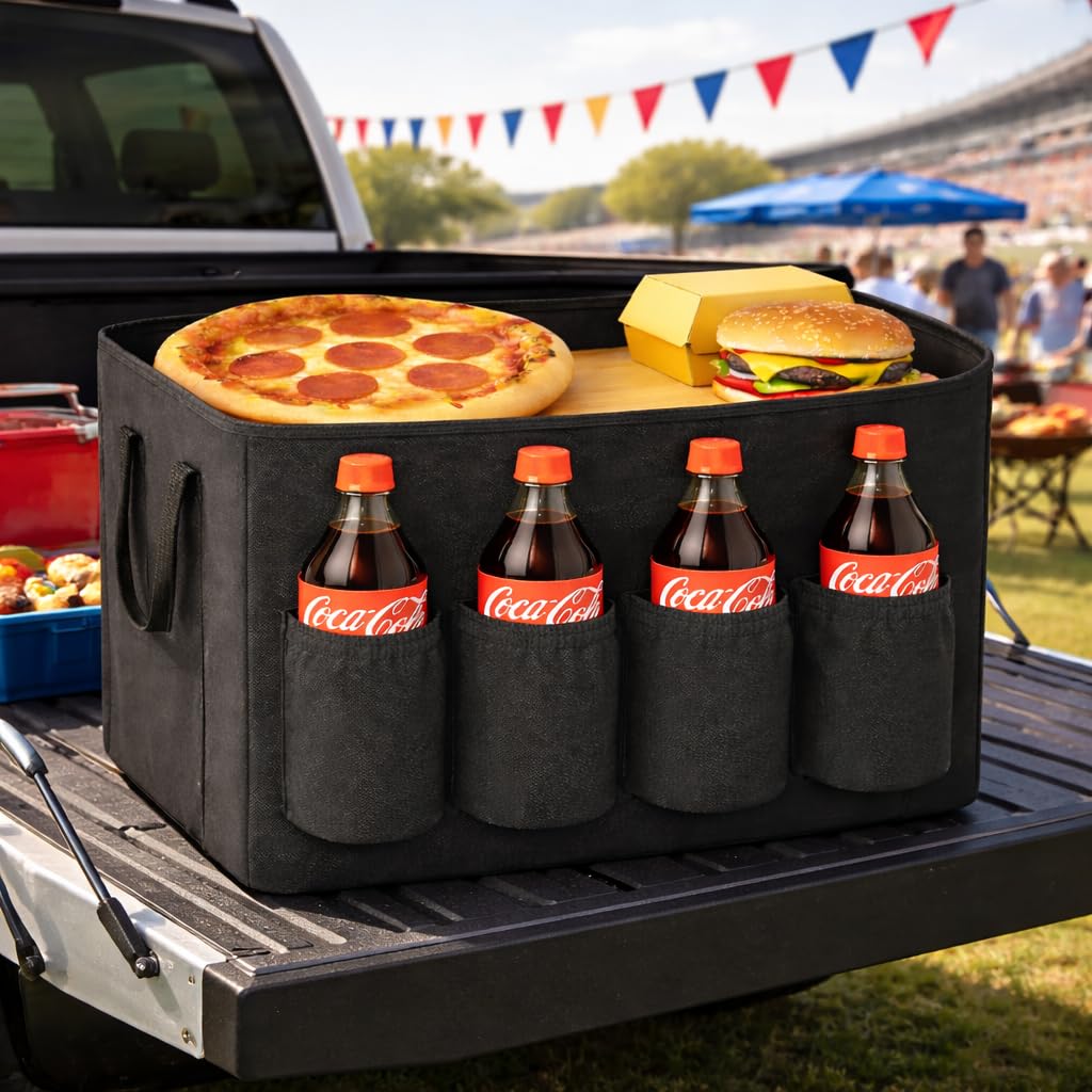 musbus Catering Bag for doordash uber eats 22x14x13 Insulated Food Delivery Bag with Cup Holders/Drink Carriers Premium XXL, Beverages, Grocery, Pizza