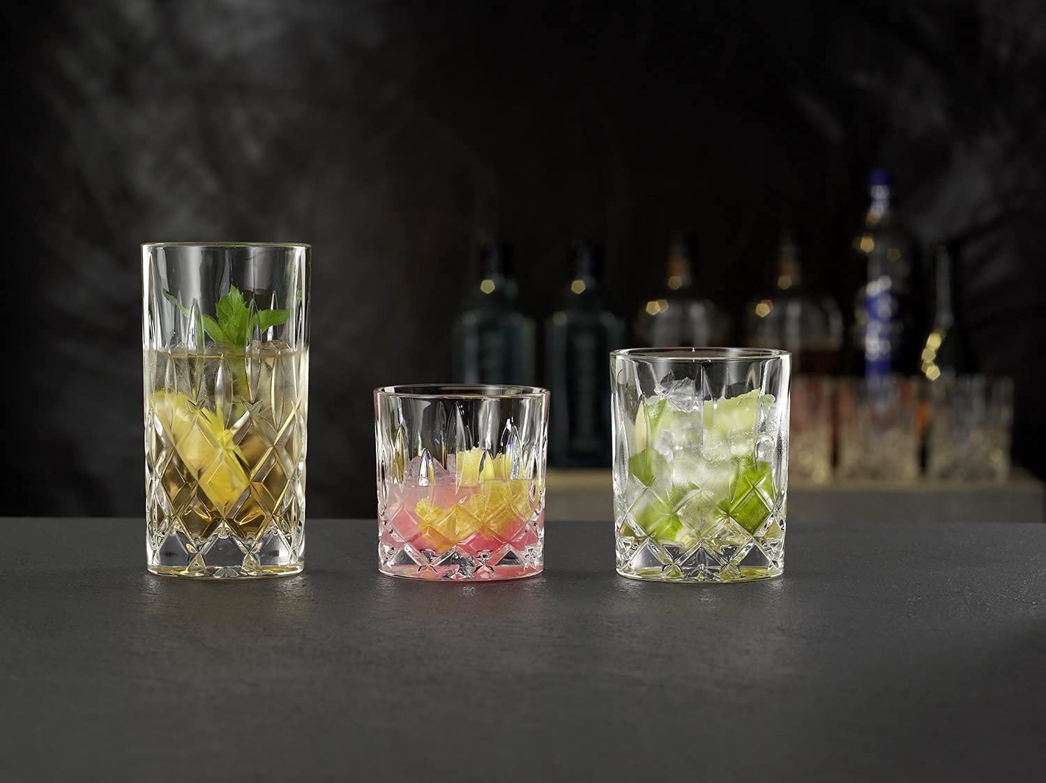 Nachtmann Noblesse Collection Whiskey Glass, Set of 4 Crystal Clear Glasses, 4-Inch Tumbler for Scotch, Cocktail, Liquor, or Bourbon, 10-Ounce, dishwasher safe