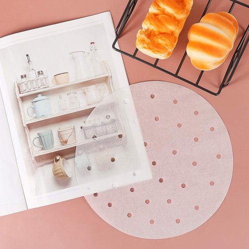 Air Fryer Liners - 200 Count Nonstick Parchment Paper for 9 Inch Air Fryers & Steaming Baskets