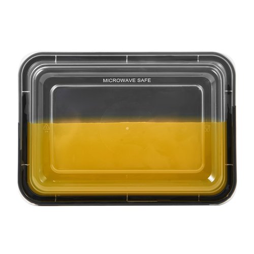 FULING 150 Pack Meal Prep Plastic Food Storage Containers With Lids 28 oz 1 Compartment Black Rectangular Reusable To Go Lunch Prepping Boxes BPA-Free Microwavable Freezer Dishwasher Safe Stackable