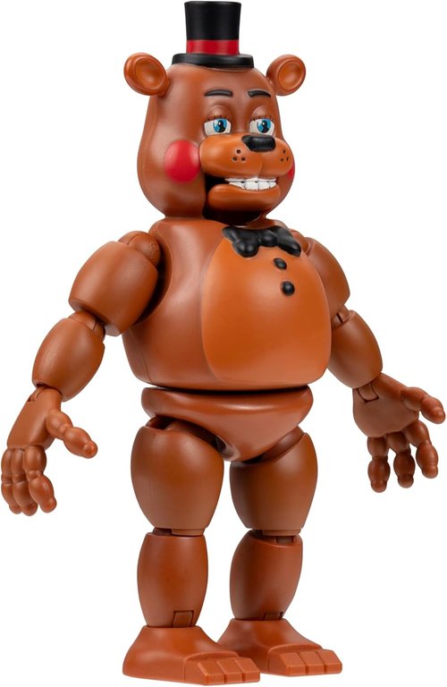 Jazwares Five Nights at Freddy’s Toy Freddy - 5-Inch Articulated Figure with Jumpscare & Glow-in-the-Dark Eyes