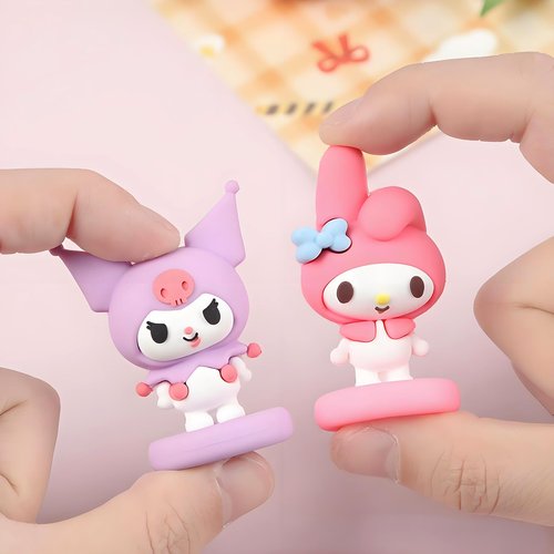 7pc Cute Anime Figurines Cake Topper, Kids Girl Happy Birthday Party Decoration Supplies Cake Decorations Toppers