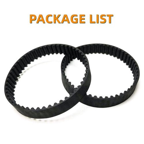JEDELEOS Replacement Belts for Shark AZ2002 AZ2000 AZ2000W AZ2000WWK HZ2002 HZ2000 LA502 LA500 LA455 UV850 Vertex Ultralight Vacuum Cleaner, Soft Front Brush Belt 153-3GT-7 (Pack of 2)