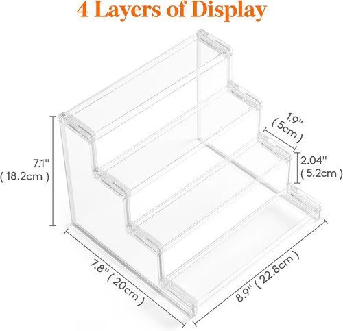 Lifewit Perfume Organizer - Clear Makeup Display Shelf for Vanity & Bathroom - 23 cm (9")