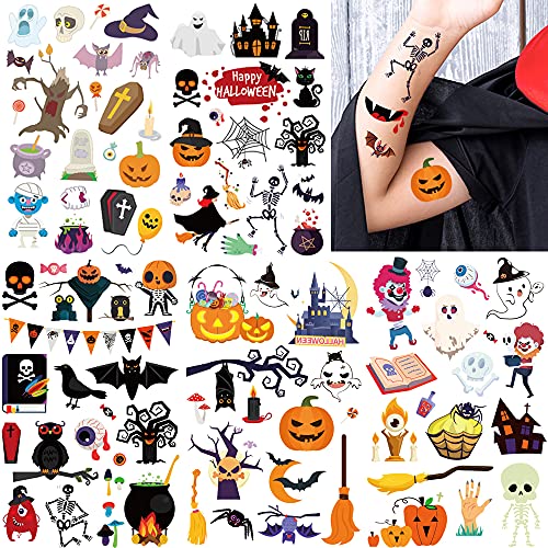 Felico 360PCS Halloween Temporary Tattoos for Kids and Adults