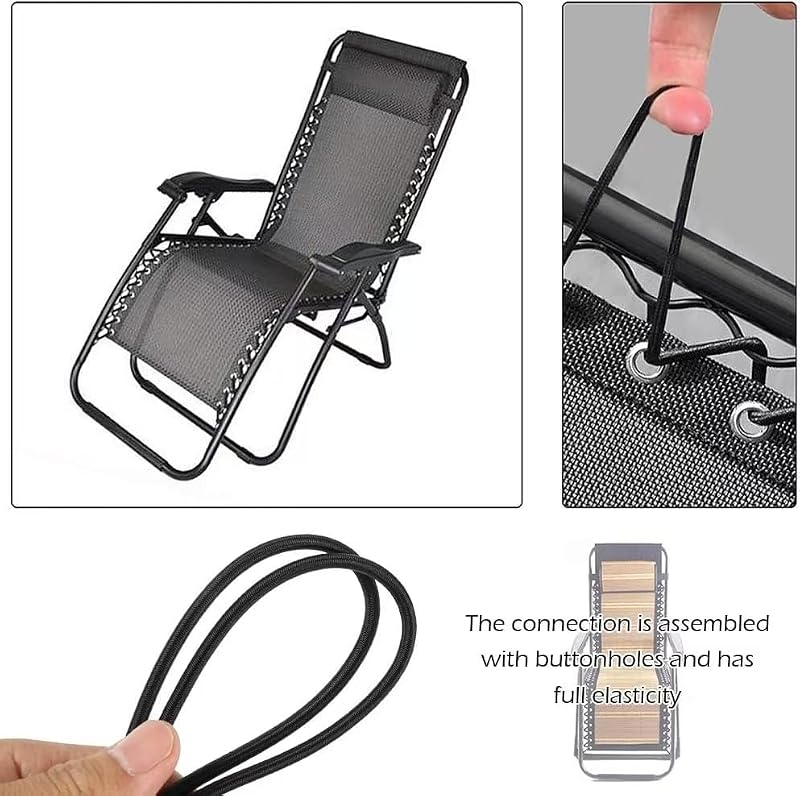 Zero Gravity Chair Replacement Cord Kit - 4-Piece Universal Bungee Set