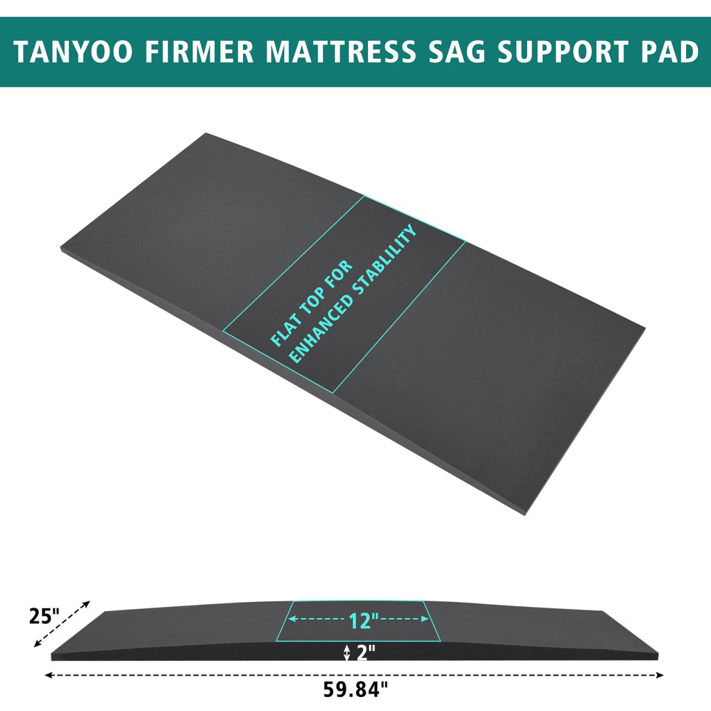 TANYOO Sagging Mattress Support Fix Sinking Beds High Density Foam Insert Pad for Sagging Bed Repair and Extends Life 60 x 25 x 2 Inches