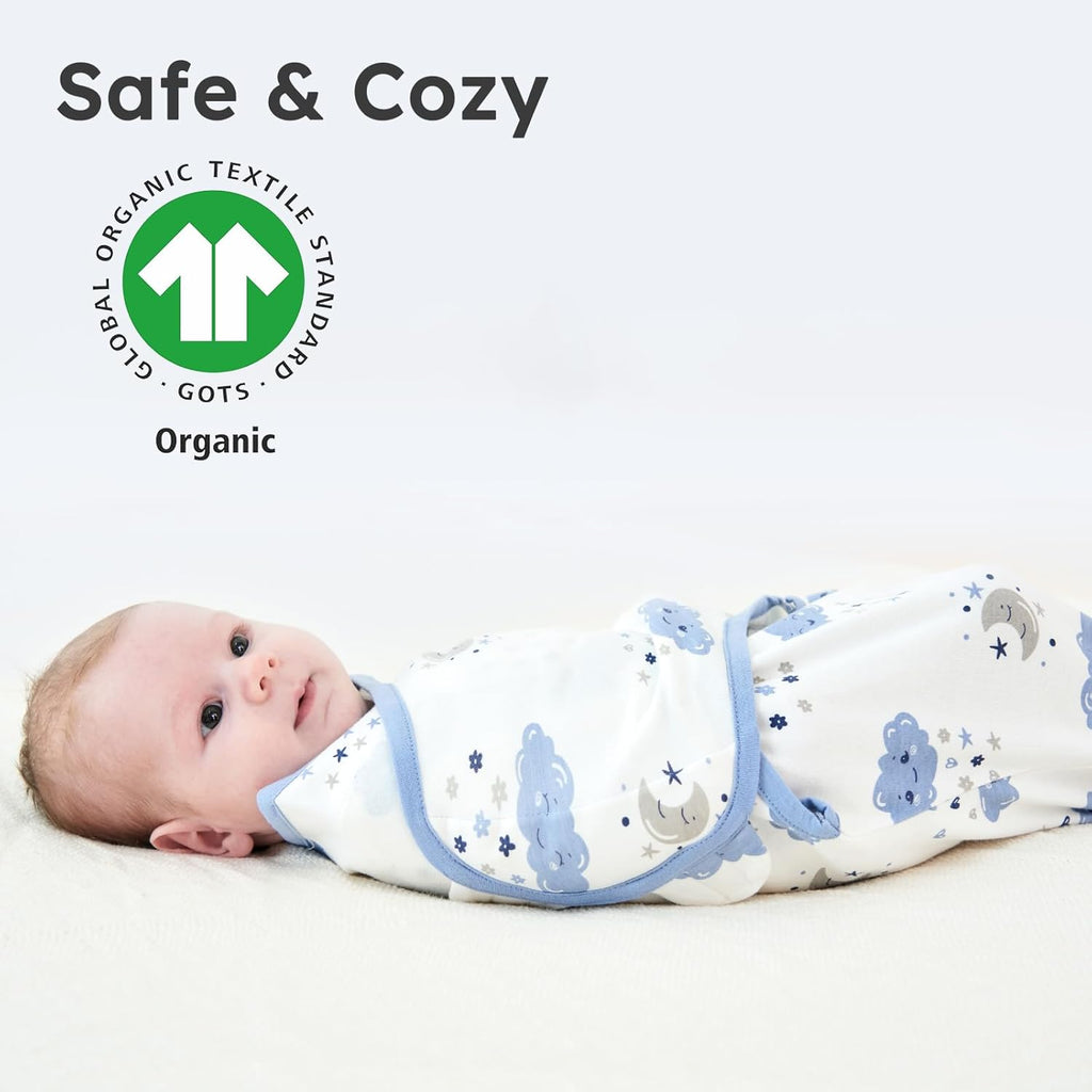 Yoofoss Baby Swaddles - 100% Cotton Adjustable Swaddle Sack for Newborns | 0-3 Months, 3 Pack, Soft & Breathable