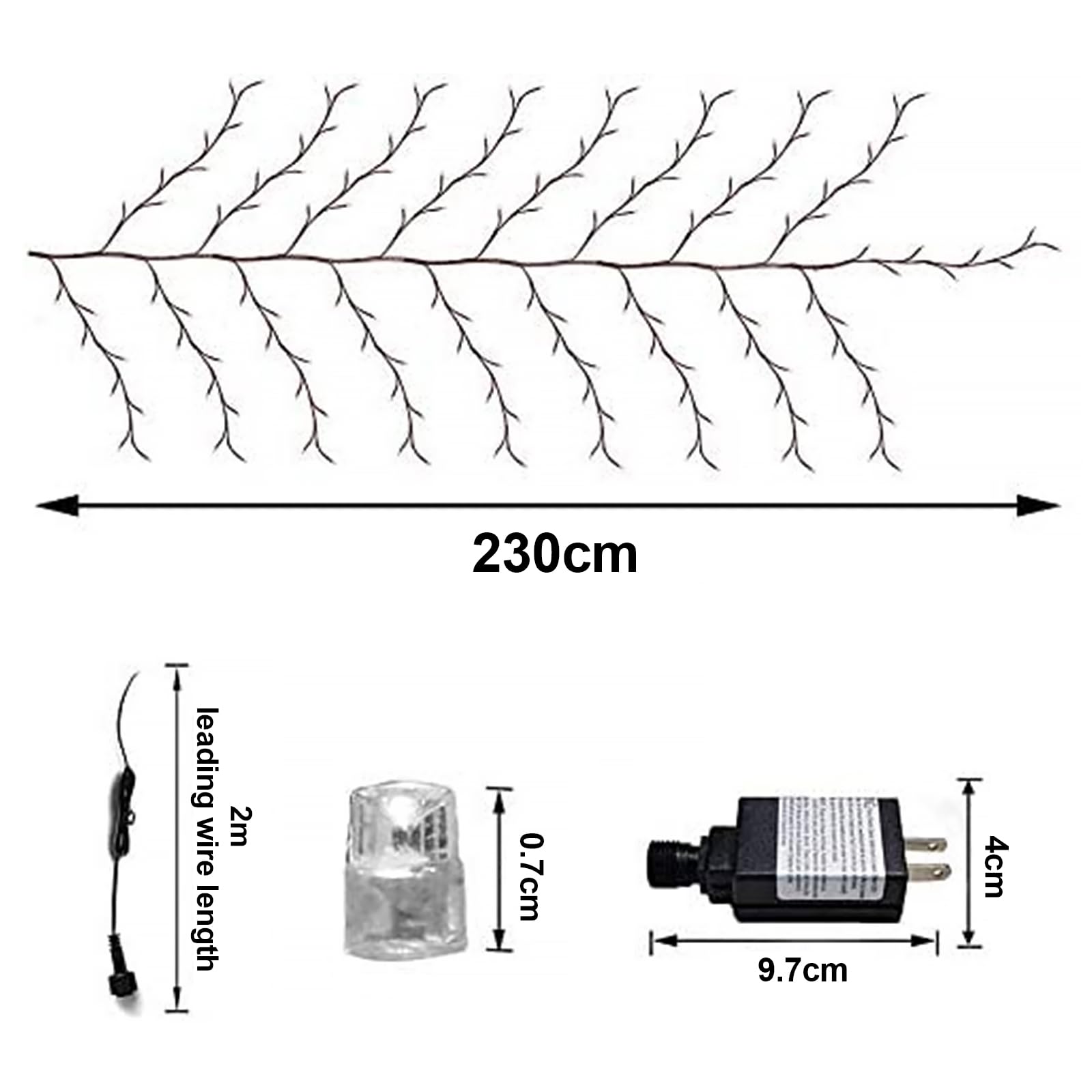 SZMiNiLED Enchanted Willow Vine Lights: Warm LED Branch Lights for Bedroom Window Frame Living Room Wall, DIY Home Decor Ideal for Fireplace, Wedding & Christmas Decor
