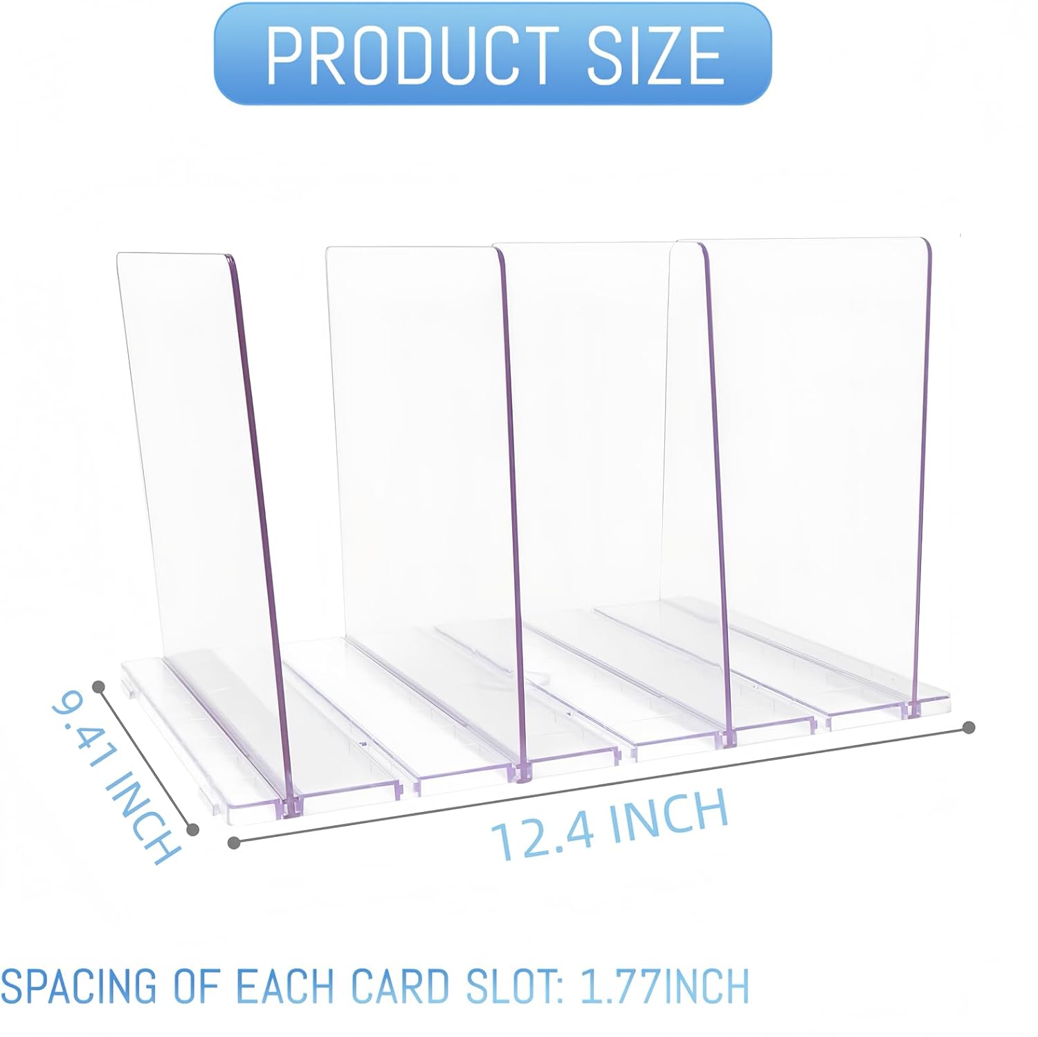Skiennix Gift Bag Storage Organizer - Acrylic Reusable Grocery Bag Holder with Adjustable Shelf Divider | 4-Partition Design for Small Closets