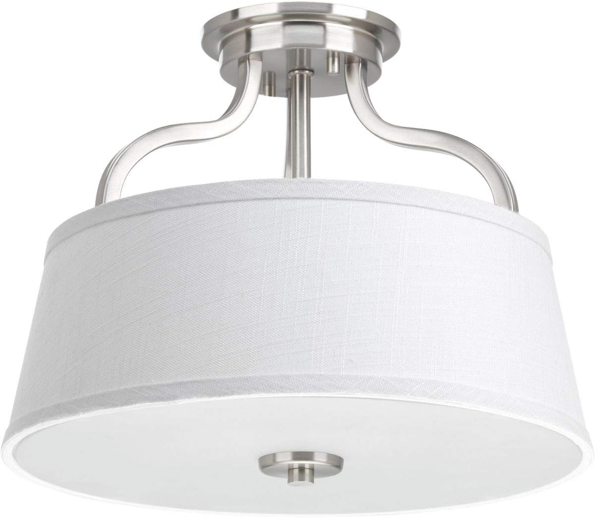 Progress Lighting 2-Light 14" Semi-Flush Convertible, Arden Collection, Indoor, P3720-09, Brushed Nickel