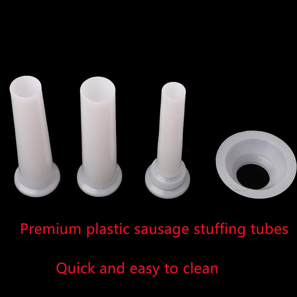 3 Pcs Sausage Stuffer Tube Kit, Universal Sausage Stuffing Tube Plastic Sausage Stuffer Tubes for Casing Meat Grinder With Suction Base