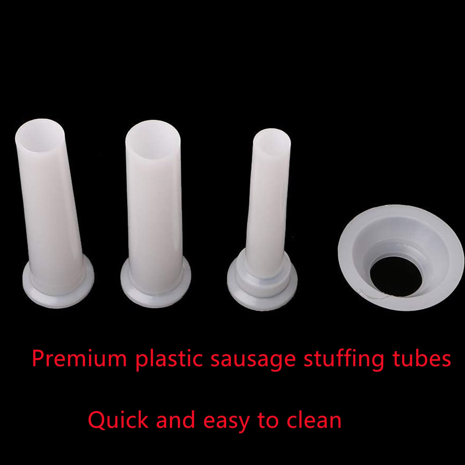3 Pcs Sausage Stuffer Tube Kit, Universal Sausage Stuffing Tube Plastic Sausage Stuffer Tubes for Casing Meat Grinder With Suction Base