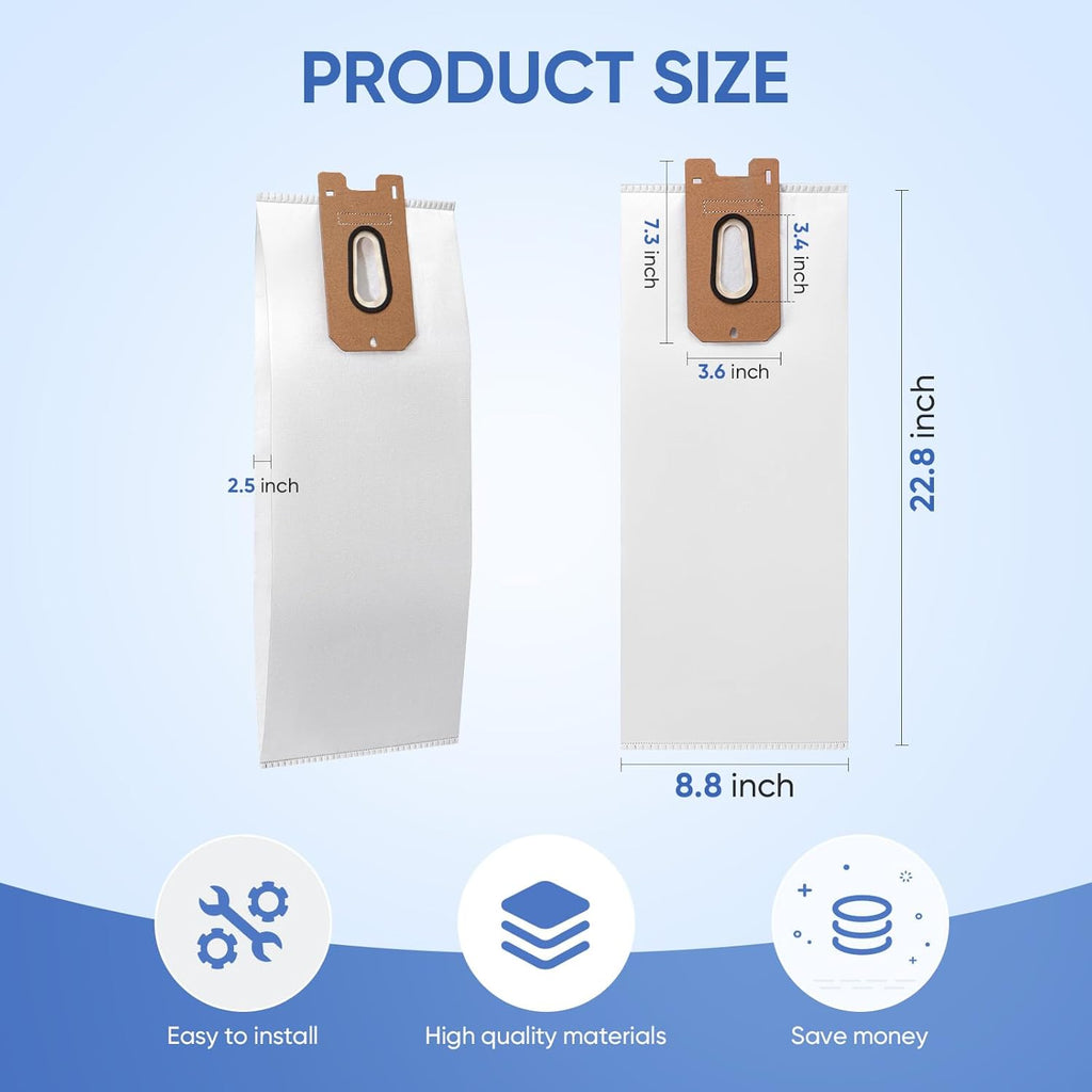 Vacmaster | 10-Pack Replacement Vacuum Bags - Compatible with UB0402 & Kenmore BU1001 B200 Series