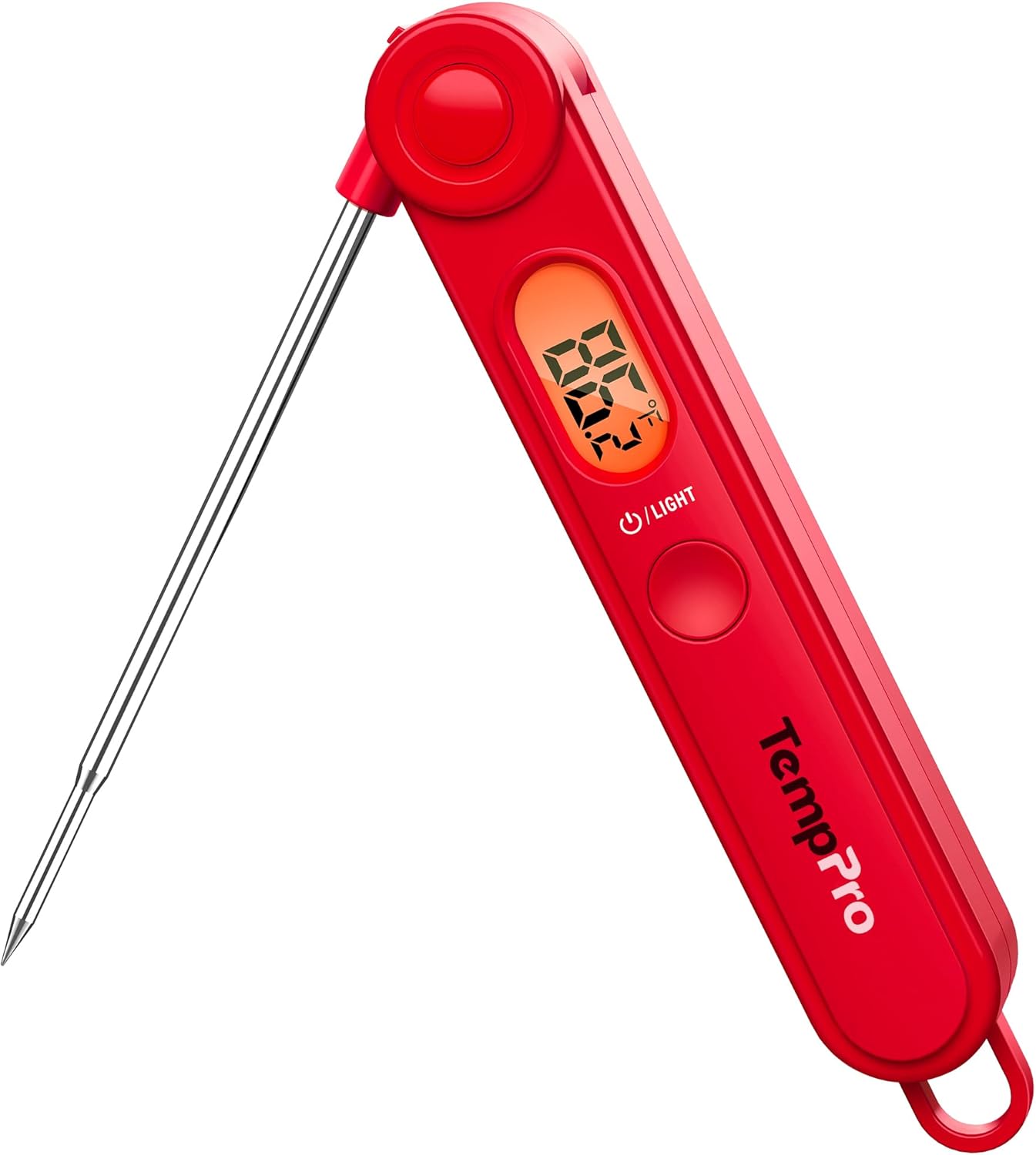 TempPro TP03B Digital Meat Thermometer - Instant Read with Backlight for Cooking, BBQ & More
