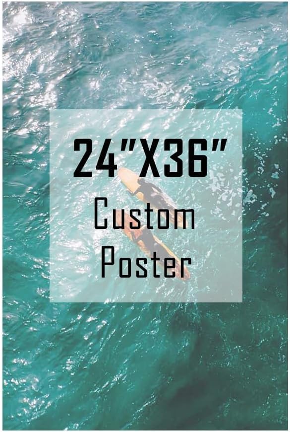 ZXDZSM Custom Canvas Poster - Personalized Wall Art Print | Unframed 24" X 36" - Upload Your Image