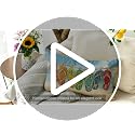 AVOIN colorlife Beach Flip Flop Throw Pillow Cover 12x20 Inch Seasonal Home Decor - Variation 1