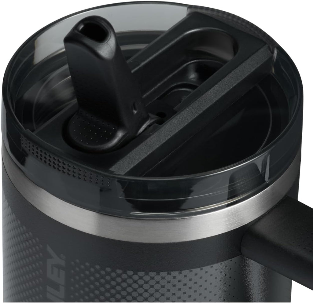 STANLEY Quencher ProTour 20 oz Tumbler - Leakproof Lid, Built-In Straw & Handle | Insulated, BPA-Free | Black Fade