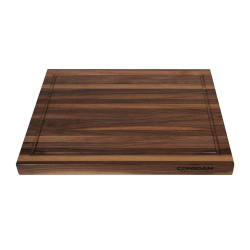 CONSDAN Walnut Cutting Board for Kitchen, USA Grown Hardwood, 20 x 15, with Invisible Inner Handle, Prefinished with Food-Grade Oil, Suitable for Kitchen Edge Grain, 1-1/2" Thick