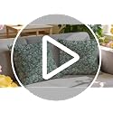 Floral Decorative Throw Pillow Covers - 18x18 Set of 2