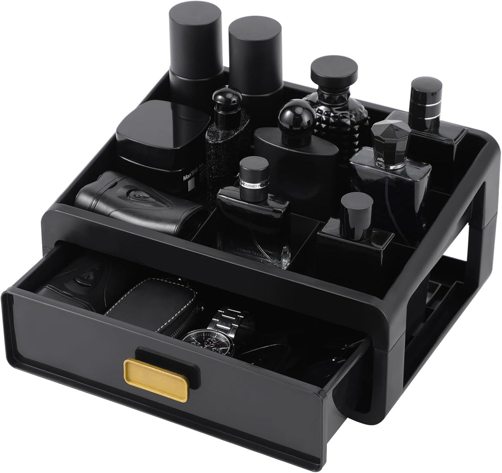 Regine Switzerland Cologne Organizer - Stylish Bathroom Countertop Perfume Tray | Perfect Gift for Men