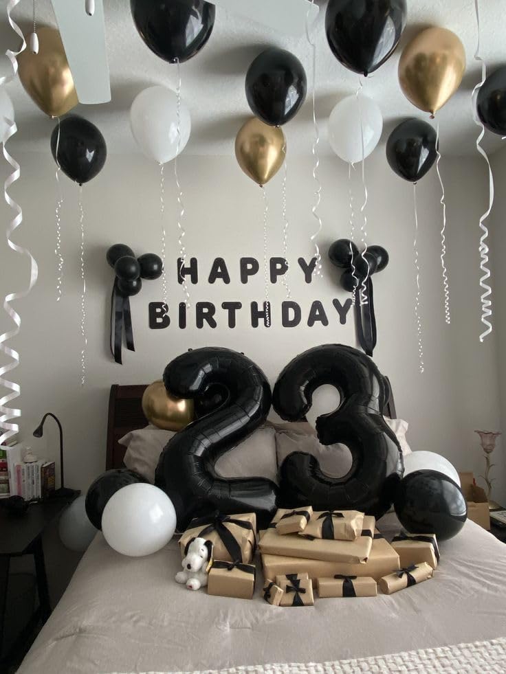 Skiennix 40 Inch Black Number 14 Foil Balloon - Perfect for Birthday, Wedding & Engagement Celebrations