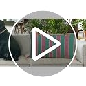 Pink Green Striped Lumbar Pillow Cover 12x20 | Decorative Cushion Case