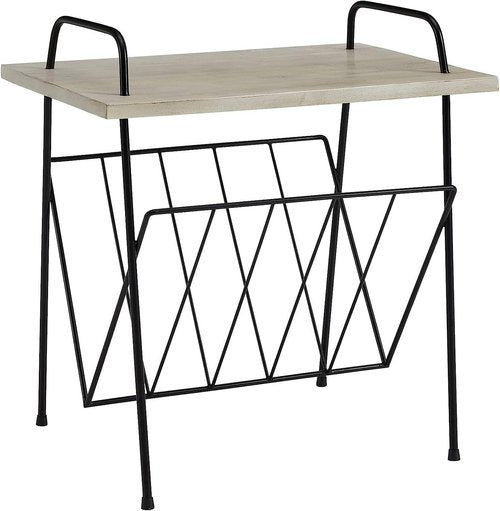 Crosley Wiltshire Record Player Stand, Media Console with Vinyl Storage, Modern Home Organizer, Natural