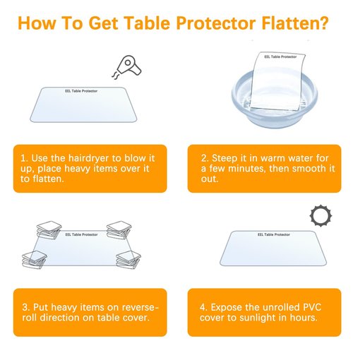 70 Inch Clear Round Table Cover Protector 1.5mm Thick Table Protector for Dining Room Waterproof Plastic PVC Vinyl Tablecloth Cover Circle Tabletop Desk Pad Mat for Furnture Coffee End Bed Side Table