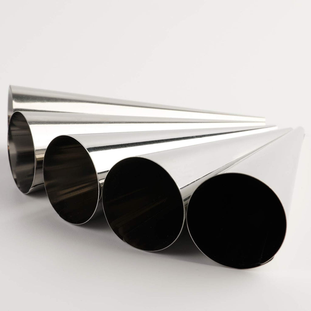 Skiennix Cream Horn Molds - Stainless Steel Cannoli & Croissant Cone Tubes | Durable Design