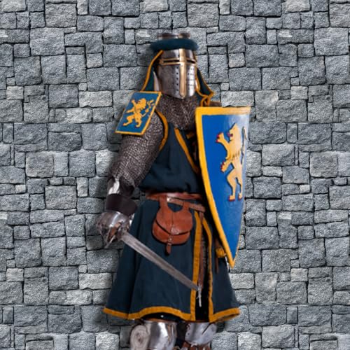 3 Pcs Medieval Castle Tablecloths 54x108 Inch – Stone Pattern