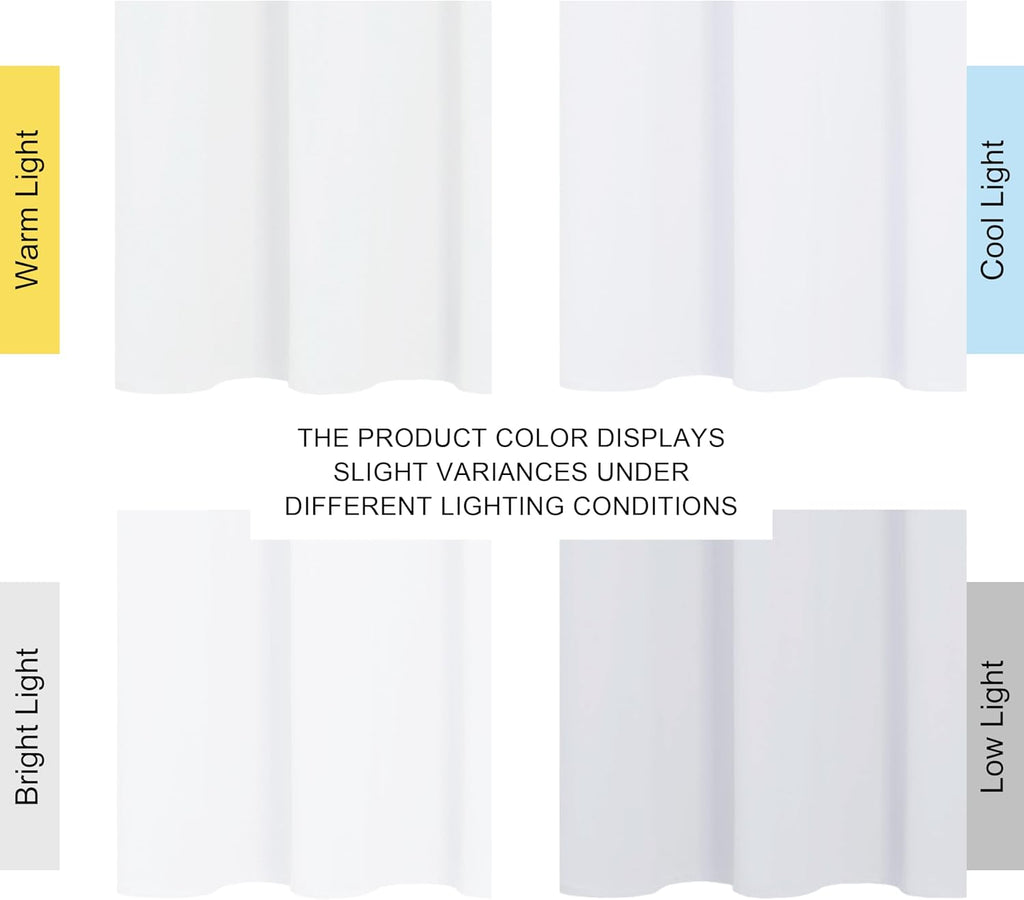 NICETOWN 100% Blackout Window Curtain Panels - Thermal Insulated Drapes for Nursery | 84" White, 2 Pieces