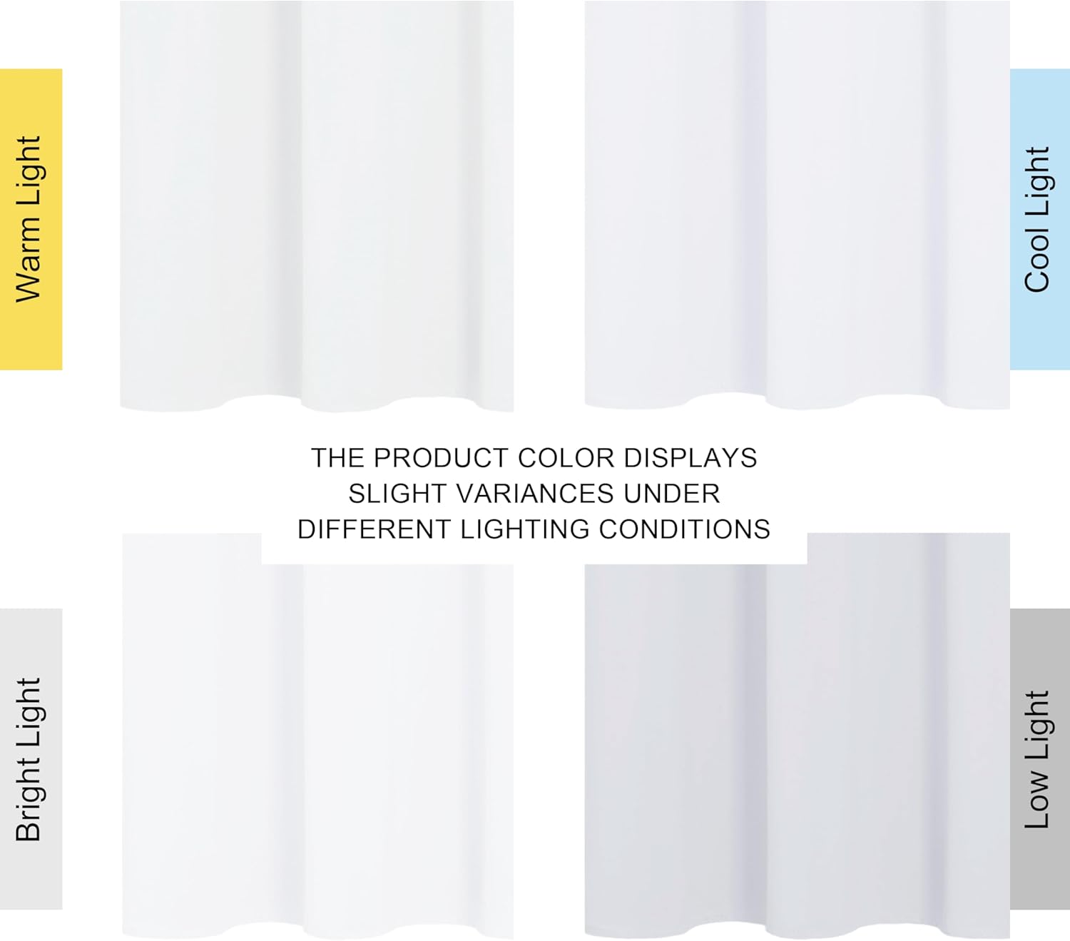 NICETOWN 100% Blackout Window Curtain Panels - Thermal Insulated Drapes for Nursery | 84" White, 2 Pieces