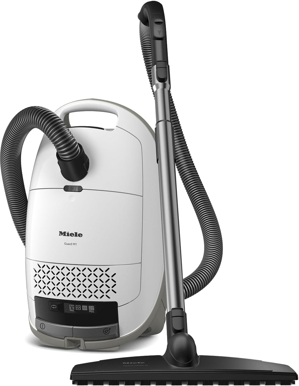 Miele Guard M1 Parquet XL Bagged Canister Vacuum - High Suction Power for Hard Floors & Low-Pile Carpet | Brilliant White