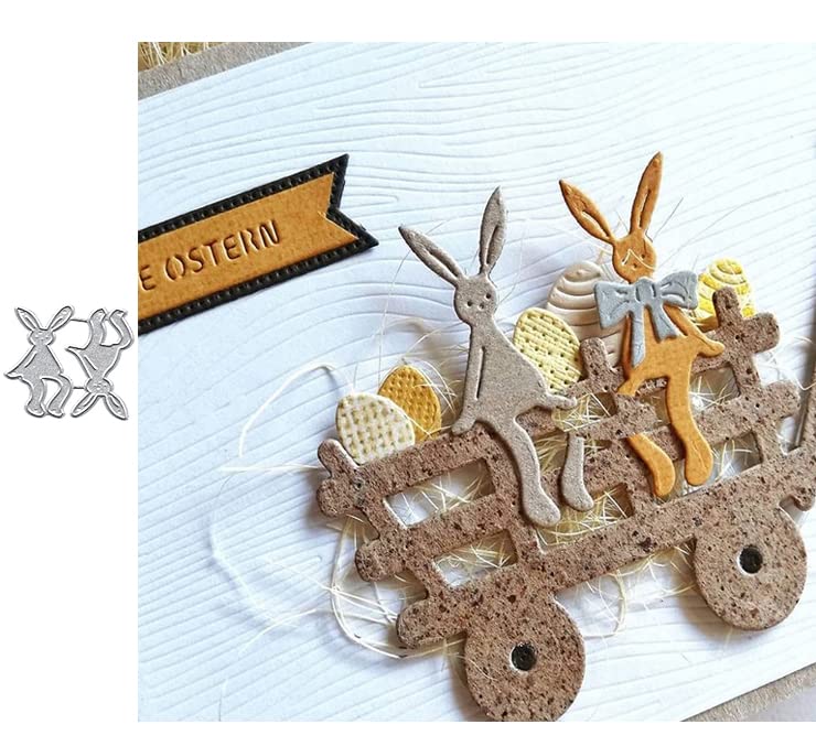 Bunny Metal Die Cuts for Scrapbooking & Card Making - 4.8x3.8cm