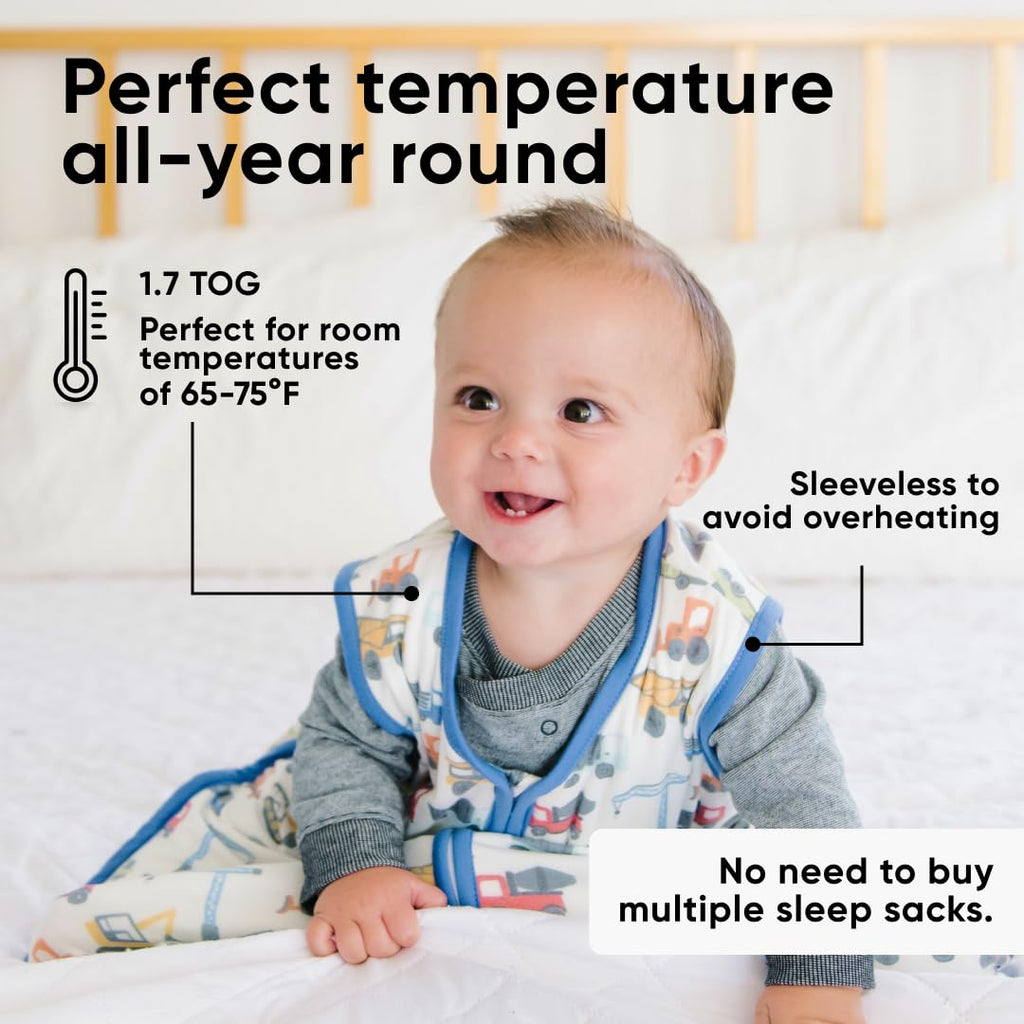 Copper Pearl Sleep Sack: Warm and Cozy Baby Bag in a Variety of Trendy Designs, Safe Alternative to Blankets, Sleeveless Baby Sleep Sack Swaddle Sizes Newborn to 24 Months - Diesel