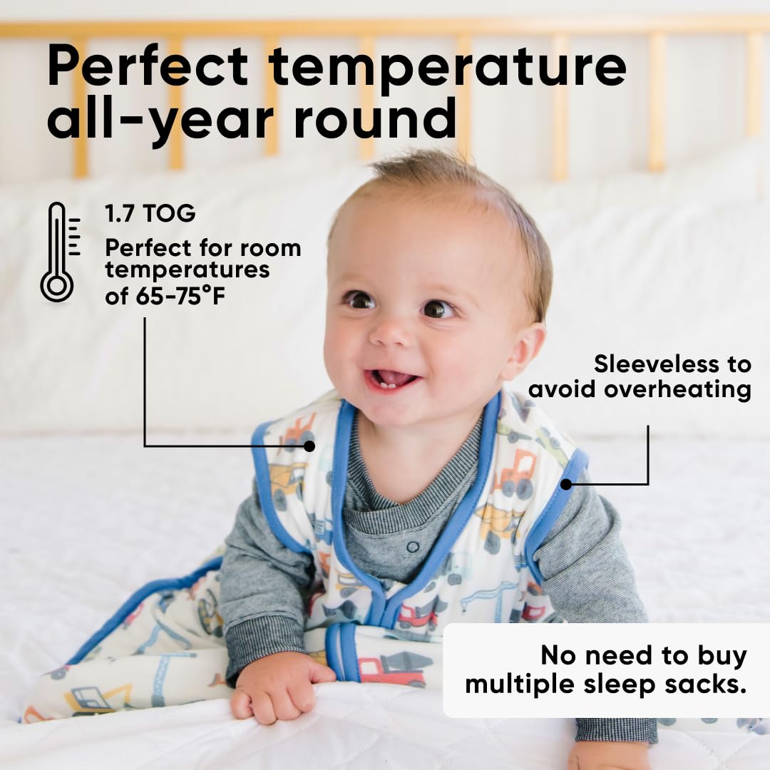 Copper Pearl Sleep Sack: Warm and Cozy Baby Bag in a Variety of Trendy Designs, Safe Alternative to Blankets, Sleeveless Baby Sleep Sack Swaddle Sizes Newborn to 24 Months - Diesel