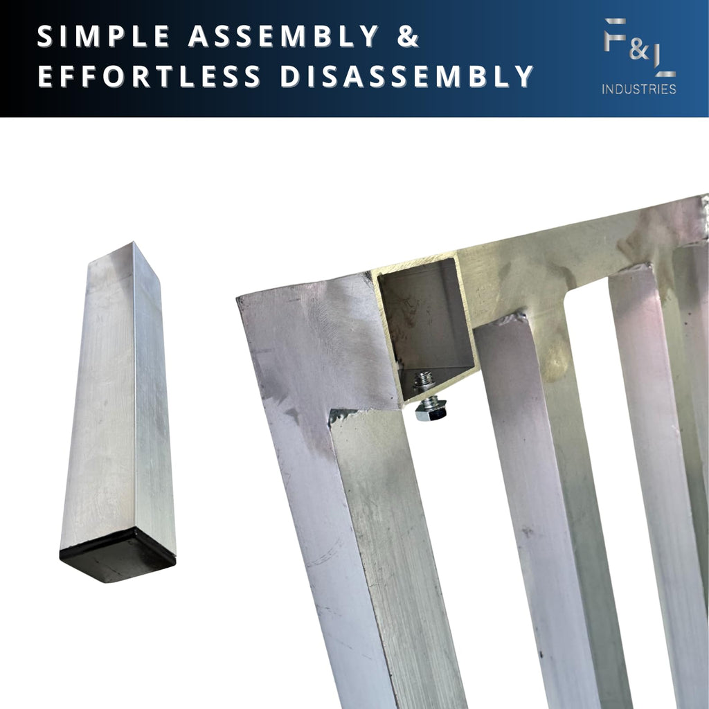 Winco Aluminum Dunnage Rack, 1,200 lbs Capacity, 14" x 24"