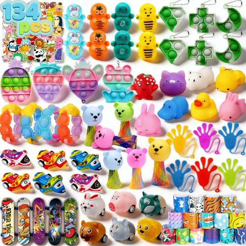 Kids Party Favors Bulk Pack - Treasure Box Toys, Fidget & Prizes for Birthday & Classroom