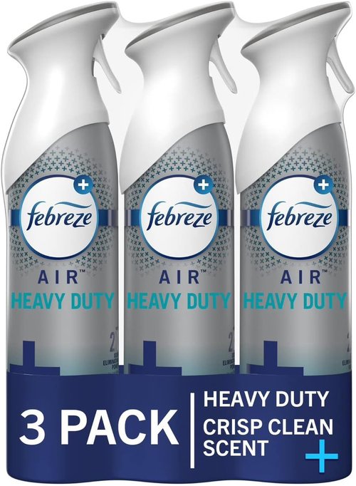 Febreze Air Mist Air Freshener Spray - Odor-Fighting Room Spray | Crisp Clean Scent, 8.8oz (Pack of 3)