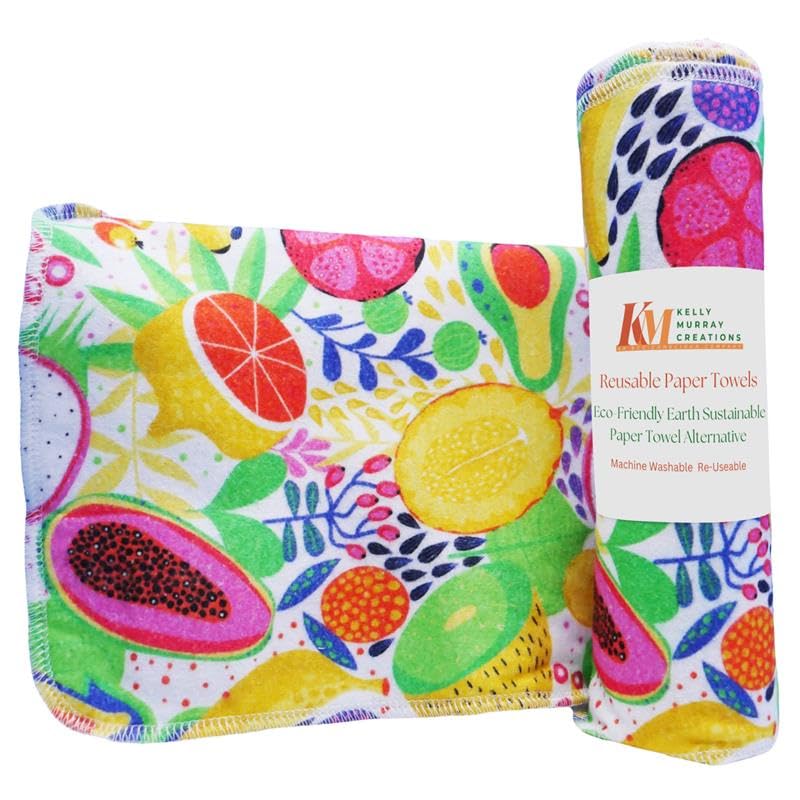 Eco-Friendly Reusable Paper Towels - Pack of 10 Cotton Cloths