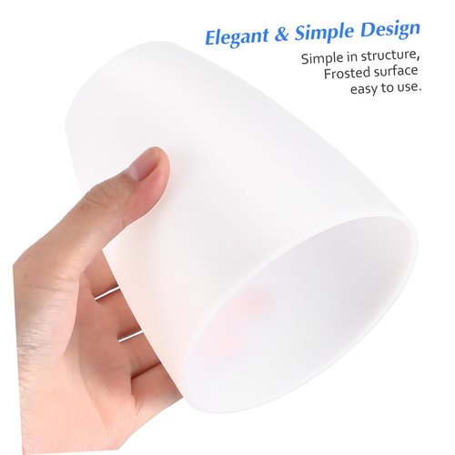 Uonlytech Plastic Lamp Shade for Desk Lamp E14 Base Small Table Cover with Simple Design Replacement Plastic Lampshade for Home Study Hotel Use 3.93 X 3.93 X 4.52 Inches
