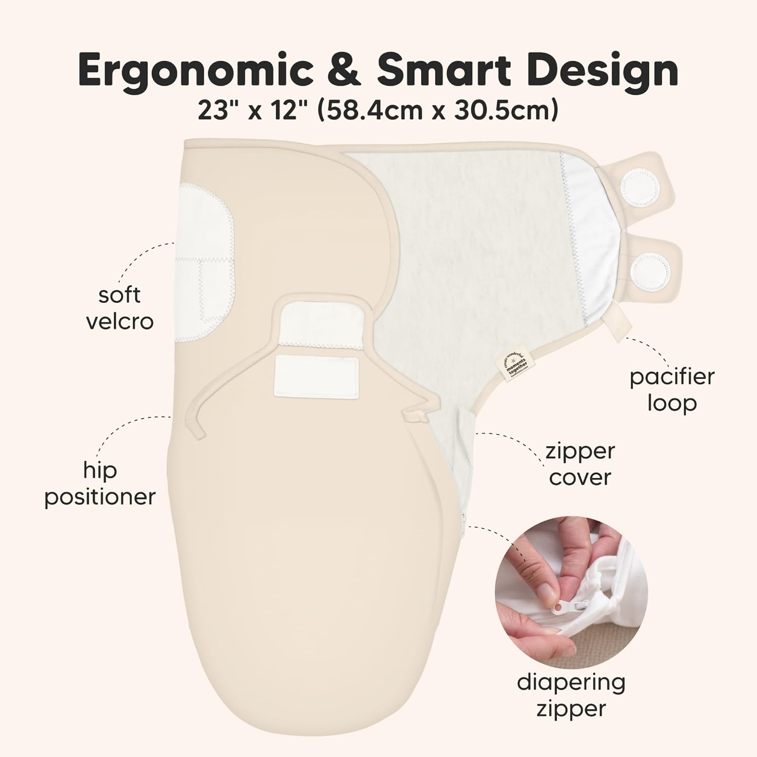 Skiennix Baby Swaddle Sleep Sacks - 3-Pack Zippered Swaddles for Newborns 0-3 Months | Soft & Durable Design