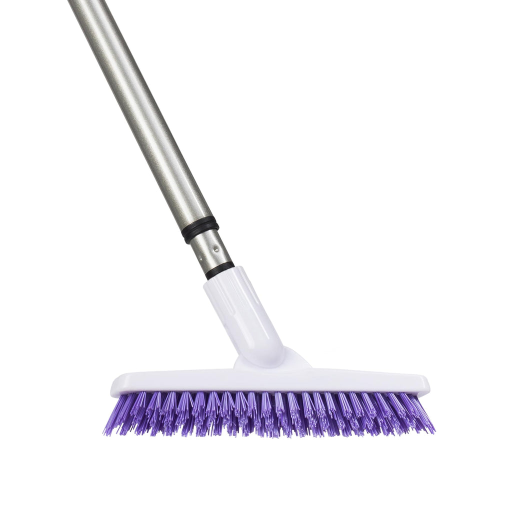 Fuller Brush Tile Grout E-Z Scrubber Complete– 9" V‑Trim Tile & Grout Brush – Deep Grime Cleaning Without Scratching – Perfect for Cleaning Hard to Reach Areas